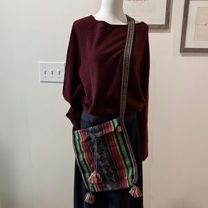 Artesanias Mr. Pinzon crossbody bag Surf Hippie Bohemian Coastal Mexican Granola